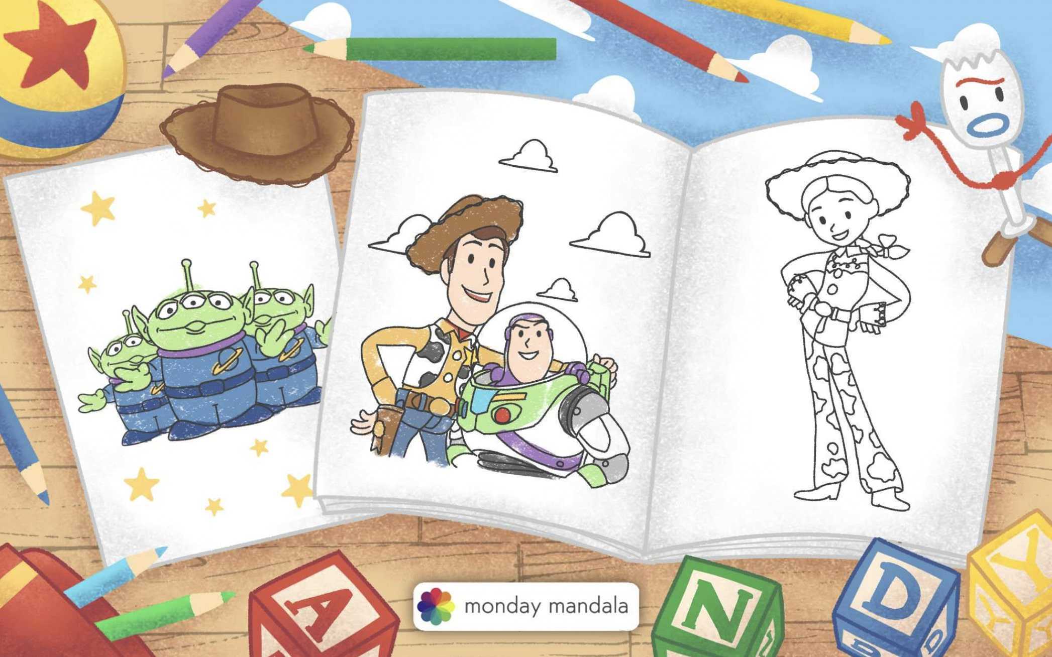 34 toy story coloring pages (free pdf printables)